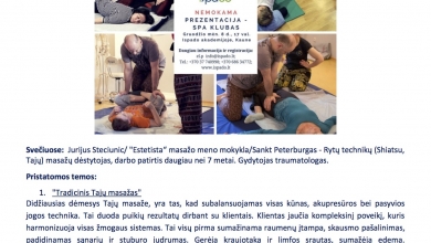Kviečiame į SPA klubą – svečiuose Tajų tradicinio masažo meistras – Jurij Steciunič